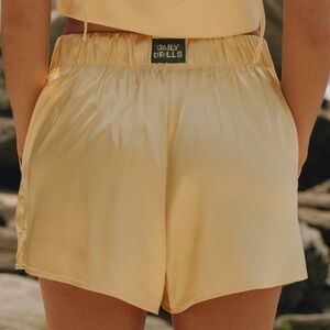 Daily Drills Silky Butter Yellow Shorts